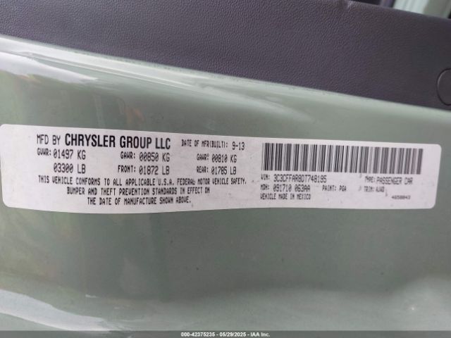 2013 FIAT 500 3C3CFFAR8DT748195 Photo 8