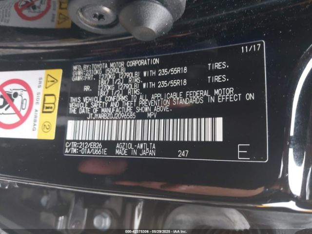 JTJYARBZ0J2096585 Lexus Nx 300 F Sport