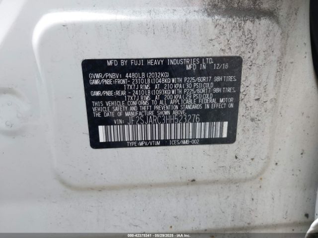 2017 SUBARU FORESTER JF2SJARC3HH523276 Photo 8