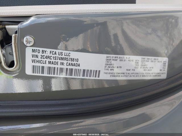 2021 CHRYSLER PACIFICA HYBRID 2C4RC1S74MR578810 Photo 8