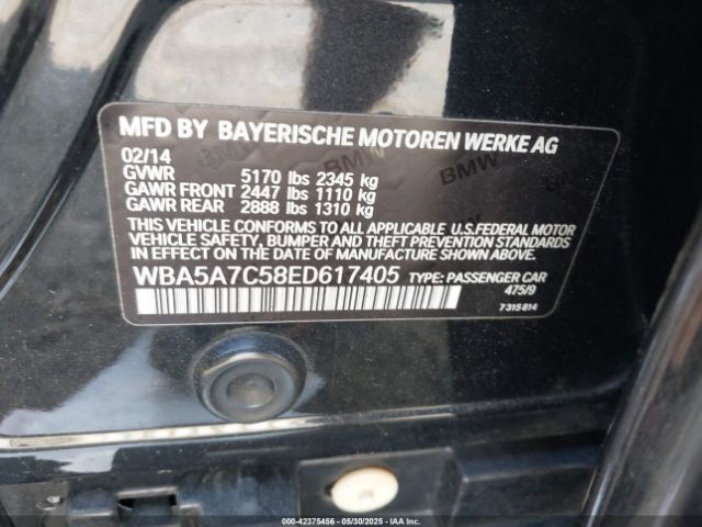2014 BMW 528I WBA5A7C58ED617405 Photo 8