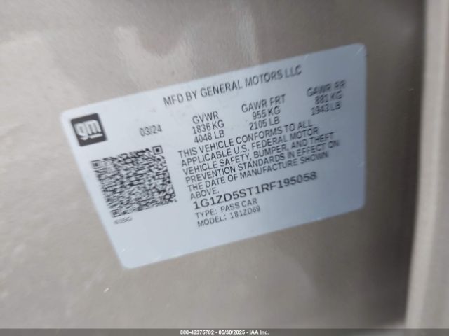 2024 CHEVROLET MALIBU 1G1ZD5ST1RF195058 Photo 8