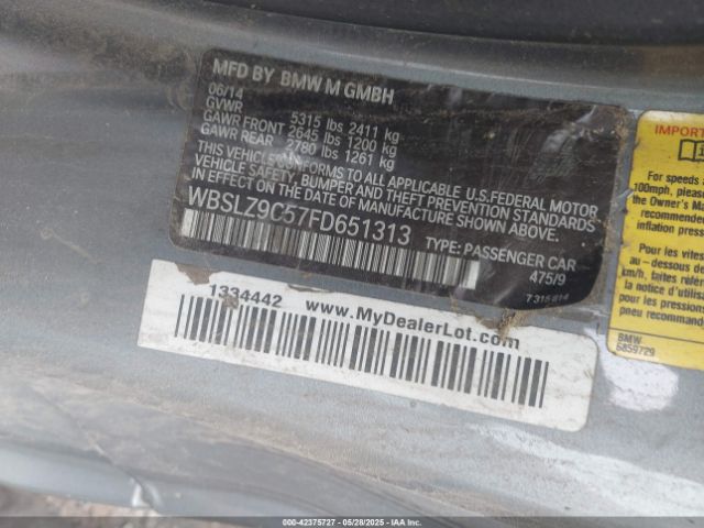 2015 BMW M6 WBSLZ9C57FD651313 Photo 8