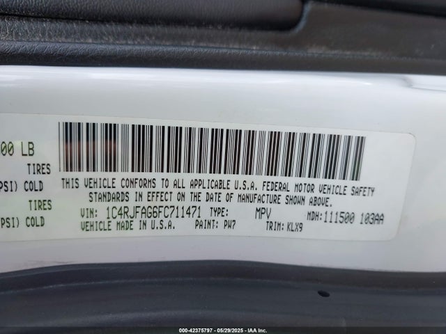 1C4RJFAG6FC711471 Jeep 2015