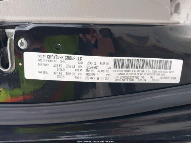 2014 CHRYSLER TOWN & COUNTRY 2C4RC1BG3ER317203 Photo 8