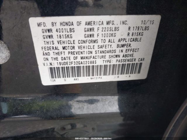 2016 ACURA ILX 19UDE2F32GA020885 Photo 8