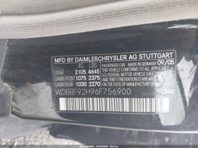 2006 MERCEDES-BENZ C 280 WDBRF92H96F756900 Photo 8