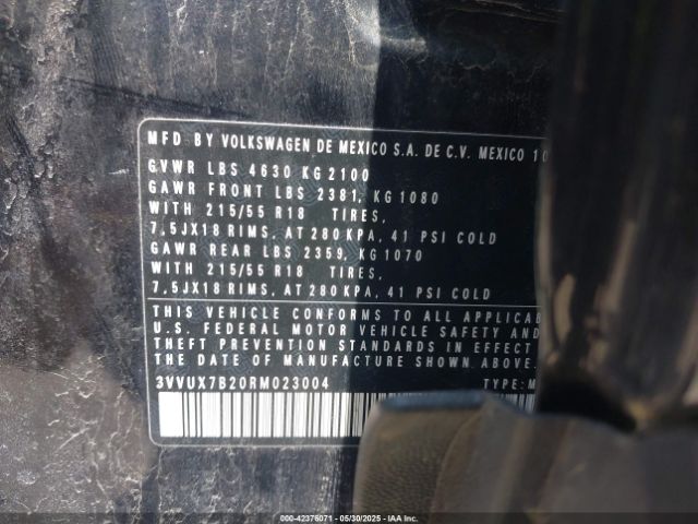 2024 VOLKSWAGEN TAOS 3VVUX7B20RM023004 Photo 8