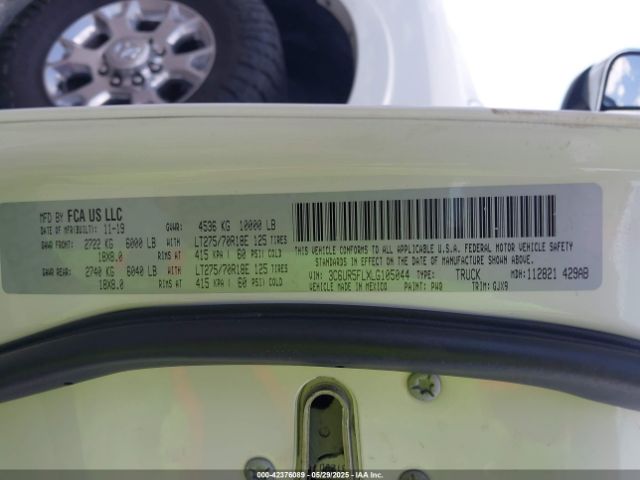 2020 RAM 2500 3C6UR5FLXLG105044 Photo 8