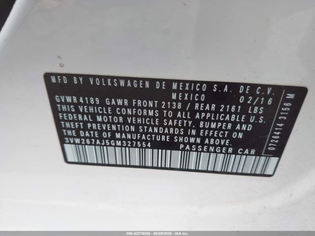 2016 VOLKSWAGEN JETTA 3VW267AJ5GM327554 Photo 8