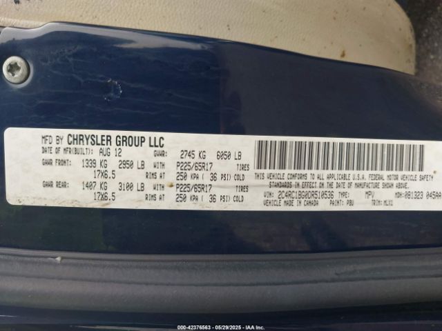 2013 CHRYSLER TOWN & COUNTRY 2C4RC1BG0DR510536 Photo 8
