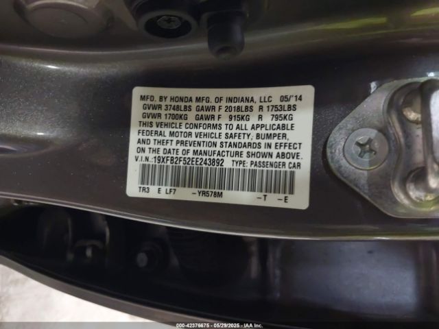 19XFB2F52EE243892 Honda Civic Lx