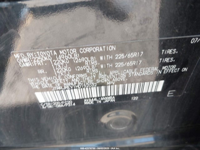 JTMRJREV1HD152032 Toyota 2ar-fxe, 2jm+2fm