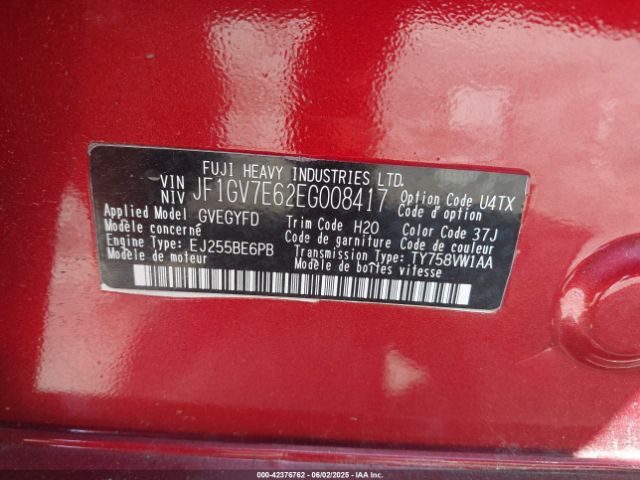 2014 SUBARU IMPREZA WRX JF1GV7E62EG008417 Photo 8