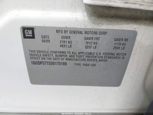 2009 CADILLAC CTS 1G6DF577290173180 Photo 8