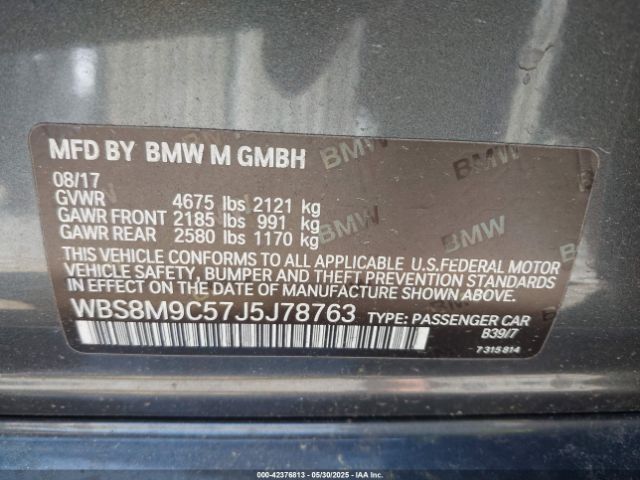 2018 BMW M3 WBS8M9C57J5J78763 Photo 8