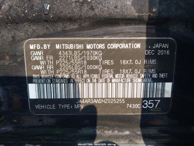 2017 MITSUBISHI OUTLANDER SPORT JA4AR3AW2HZ025255 Photo 8