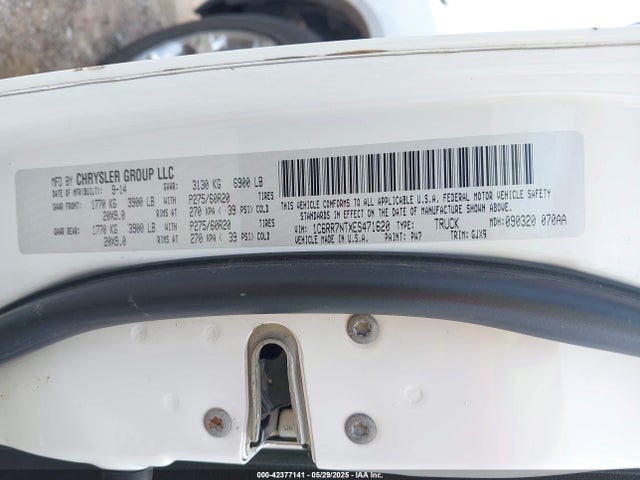 RAM 2014 2014 1C6RR7NTXES471620 Image 9
