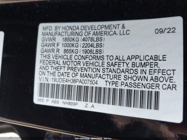 2023 ACURA INTEGRA 19UDE4H38PA007504 Photo 8