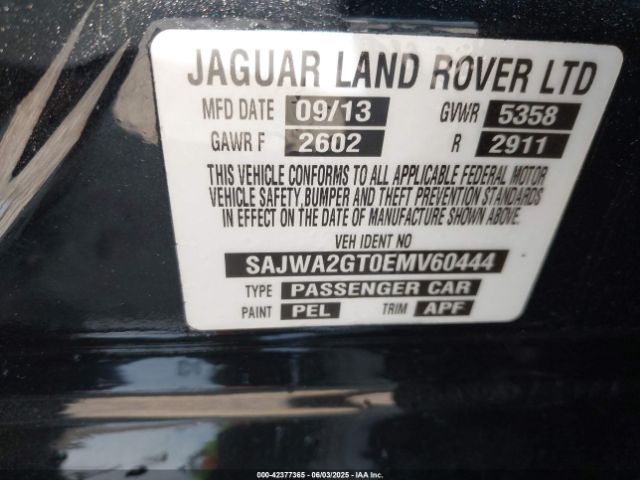 2014 JAGUAR XJ SAJWA2GT0EMV60444 Photo 8