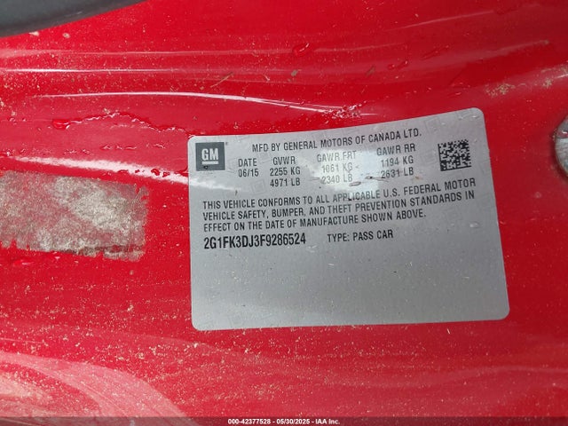 2G1FK3DJ3F9286524 Chevrolet CAMARO 2SS