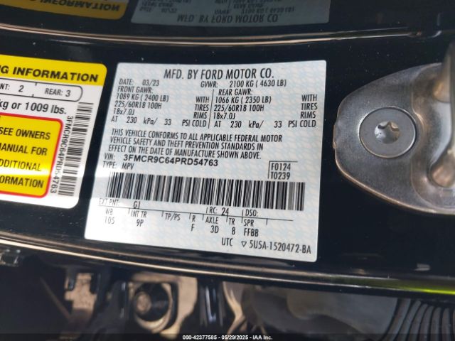 2023 FORD BRONCO SPORT 3FMCR9C64PRD54763 Photo 8