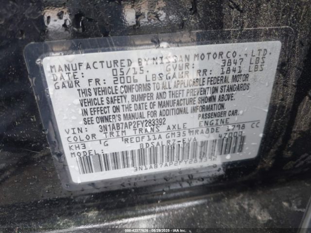 2015 NISSAN SENTRA 3N1AB7AP2FY283392 Photo 8