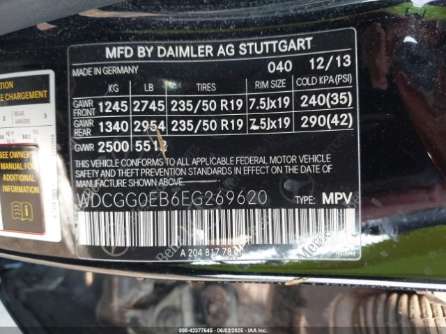 2014 MERCEDES-BENZ GLK 250 BLUETEC WDCGG0EB6EG269620 Photo 8