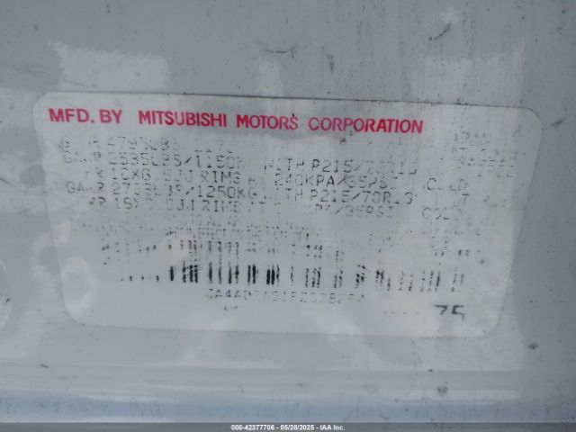 JA4AD2A31FZ008264 Mitsubishi Outlander Es