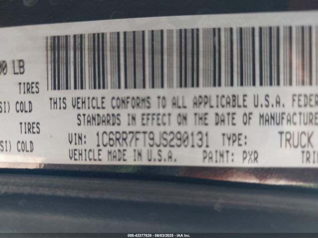 2018 RAM 1500 1C6RR7FT9JS290131 Photo 8