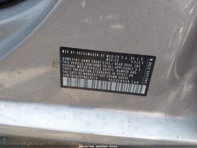 2023 VOLKSWAGEN JETTA 3VW7M7BU5PM025914 Photo 8