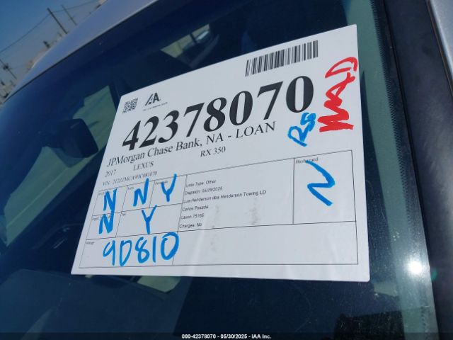 2T2ZZMCA9HC081070 Lexus 2017