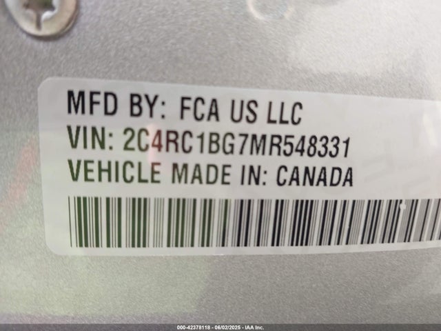 Chrysler Pacifica 2021 2C4RC1BG7MR548331 Image 9