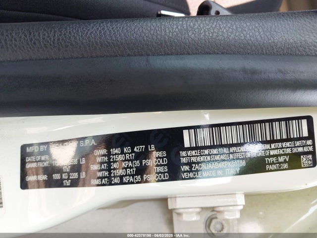 ZACNJAAB4KPK60758 Jeep Renegade