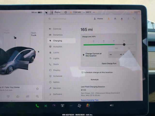 5YJ3E1EAXJF012066 Tesla Model 3 Long Range/mid Range
