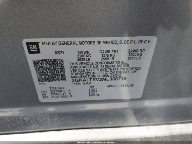 2021 GMC TERRAIN 3GKALTEV2ML366718 Photo 8
