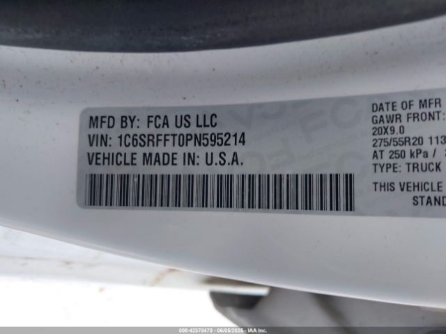 2023 RAM 1500 1C6SRFFT0PN595214 Photo 8