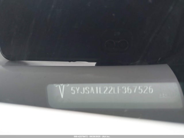 2020 TESLA MODEL S 5YJSA1E22LF367526 Photo 8