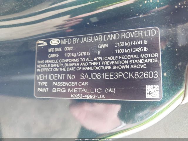 2023 JAGUAR F-TYPE SAJD81EE3PCK82603 Photo 8