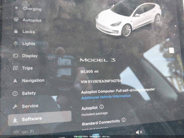 2022 TESLA MODEL 3 5YJ3E1EA3NF142759 Photo 6