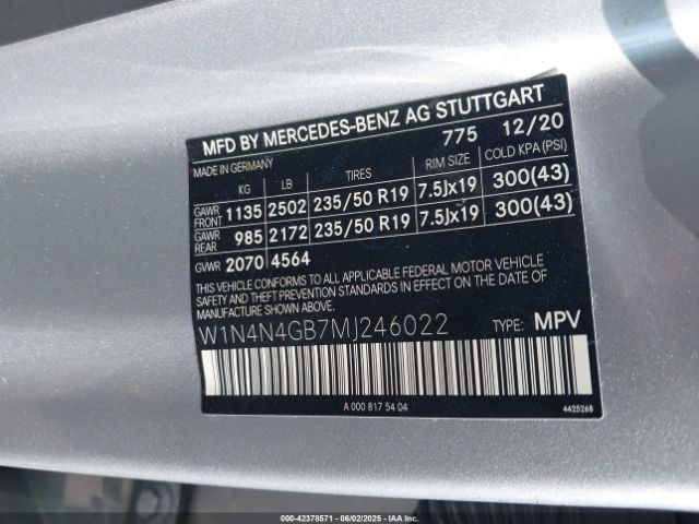 2021 MERCEDES-BENZ GLA W1N4N4GB7MJ246022 Photo 8