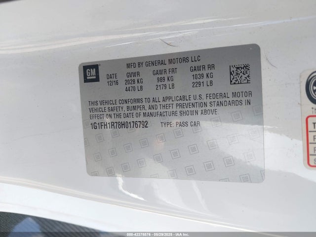 2017 CHEVROLET CAMARO 1G1FH1R78H0176792 Photo 8