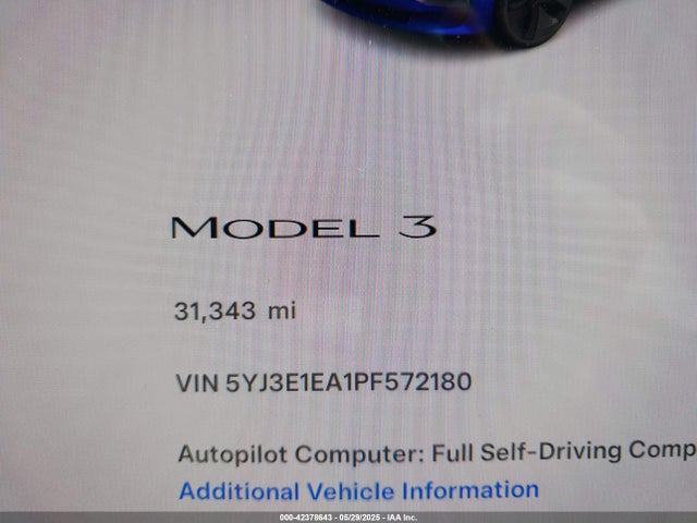 2023 TESLA MODEL 3 5YJ3E1EA1PF572180 Photo 6
