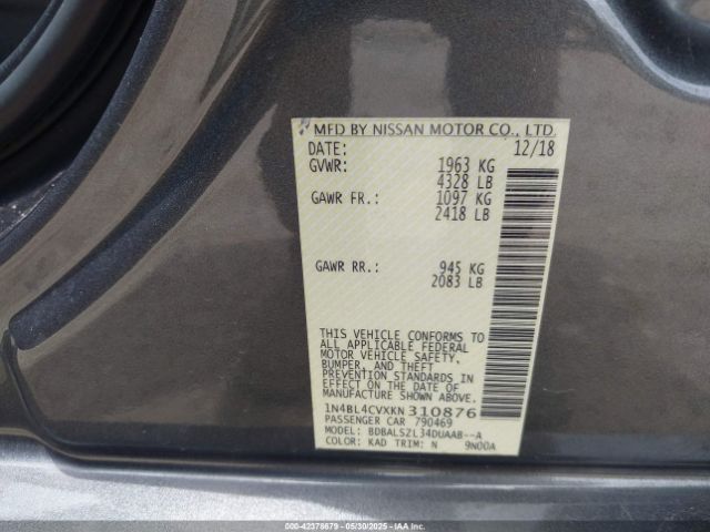 1N4BL4CVXKN310876 Nissan 2019