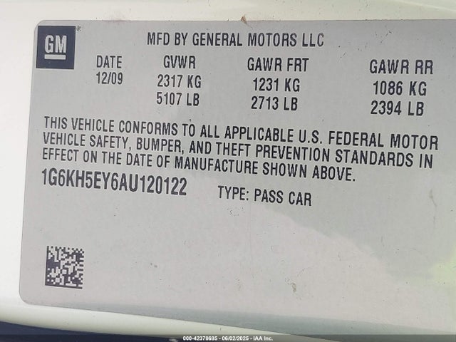 2010 CADILLAC DTS 1G6KH5EY6AU120122 Photo 8