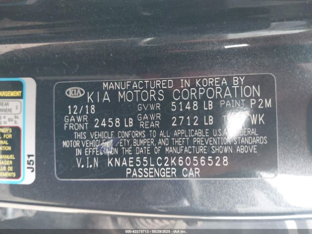 2019 KIA STINGER KNAE55LC2K6056528 Photo 8