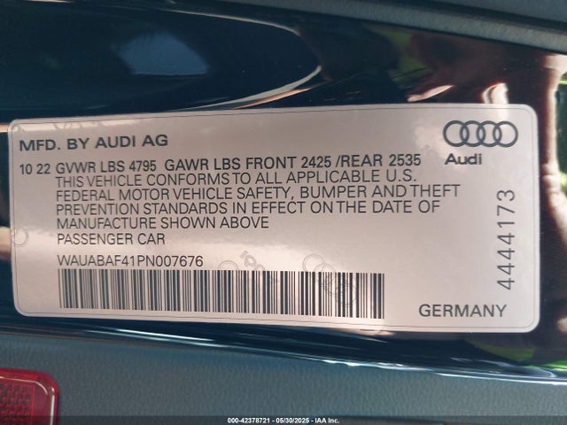 2023 AUDI A4 WAUABAF41PN007676 Photo 8