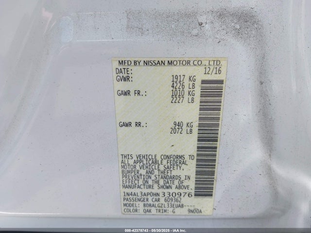 1N4AL3AP0HN330976 Nissan 2017