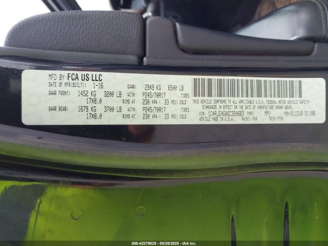 1C4RJEAG0GC320683 Jeep Grand Cherokee Laredo