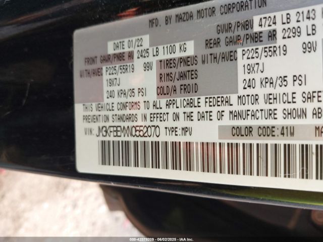 2022 MAZDA CX-5 JM3KFBEMXN0552070 Photo 8